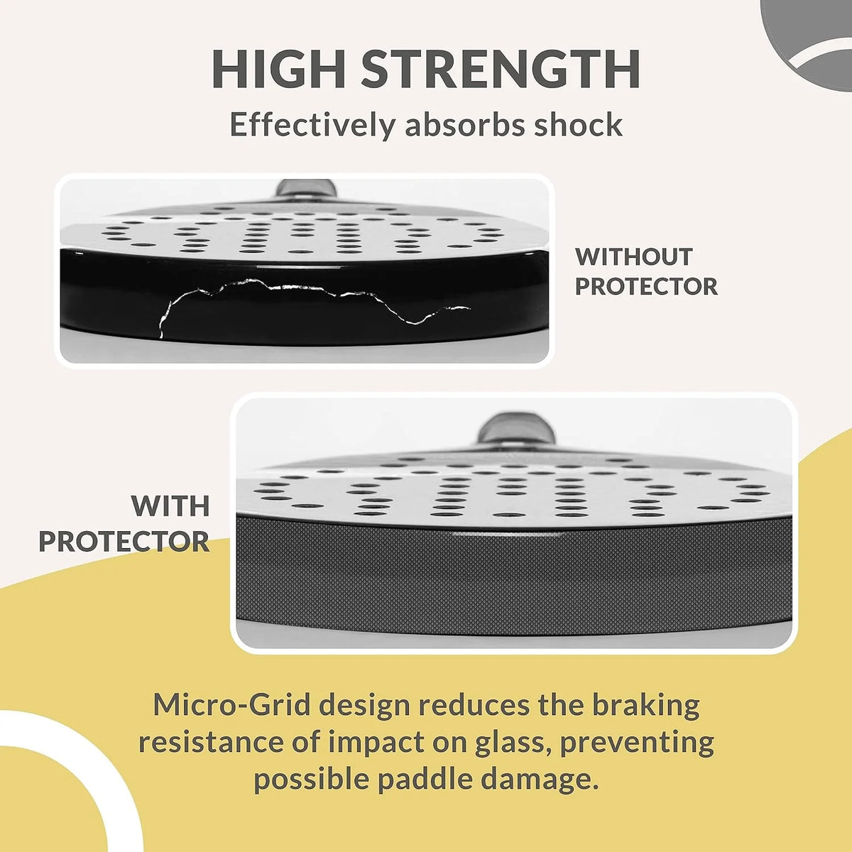 Padel Racket Frame Protector - Transparent Edge Guard Tape